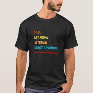 Manar veterandagen USA flagga Patriotisk armés T Shirt