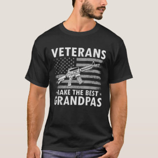 Manar veteraner gör de bästa farfarmarna funny vet t shirt