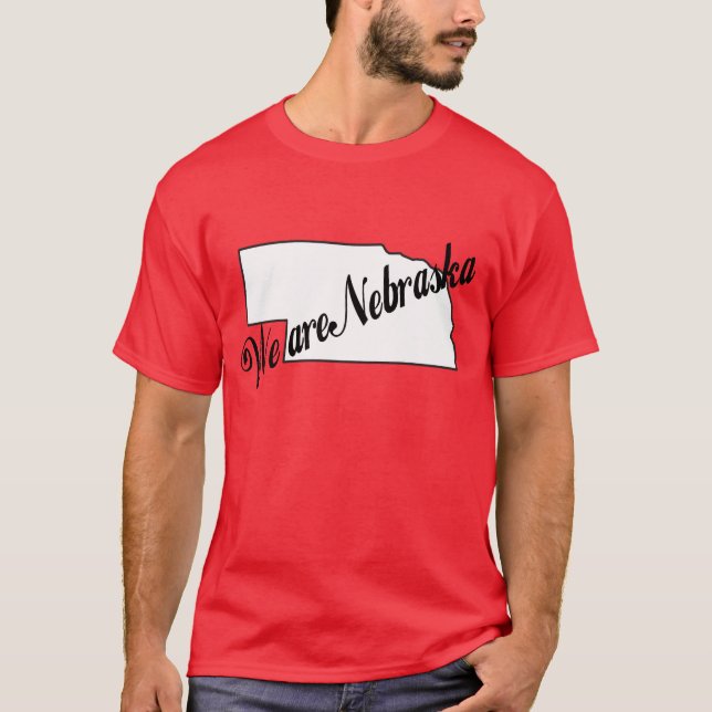 Manar vi är skjortan för Nebraska Husker pride T Shirt (Framsida)