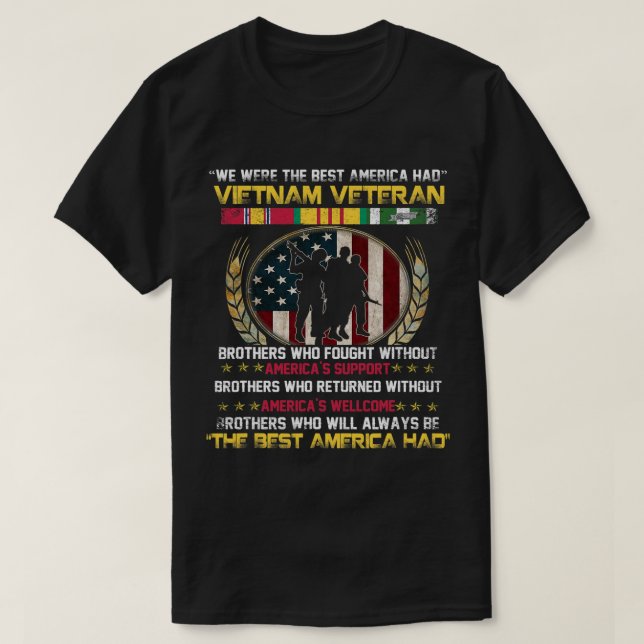 Manar vi var det bästa Amerika hade Vietnam Vetera T Shirt (Design framsida)