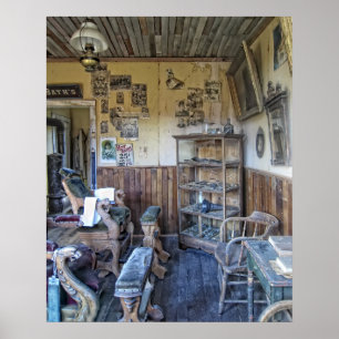 Manar Victorian Barber Shop Insida Poster