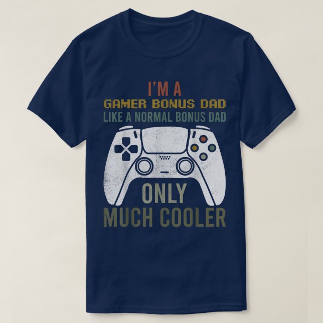 Manar Video Game Gamer Bonus Pappa Apparel, funny  T Shirt (Design framsida)