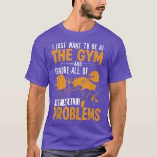 Manar vill jag bara vara på Gym Muscle Funny Bod T Shirt