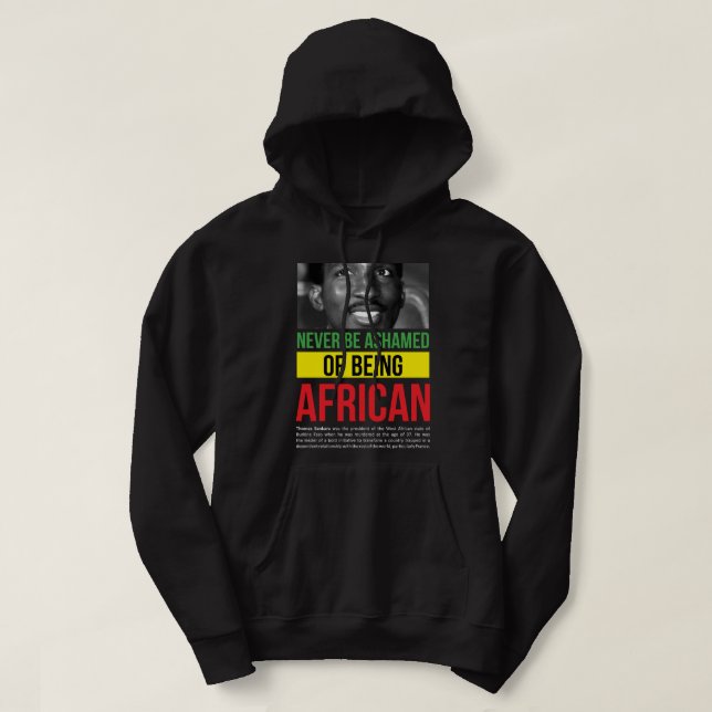 Manar Vinnares president Thomas av Burkina Sankara Hoodie (Design framsida)