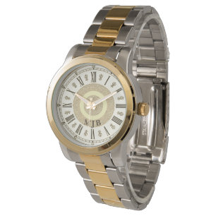 Manar Vintage Antique Stil Monogram Roman Numeral Armbandsur