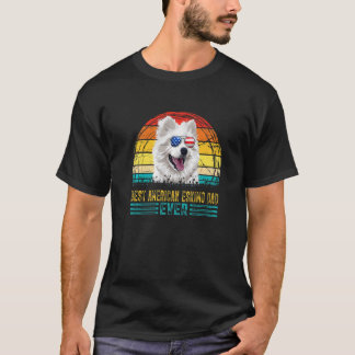 Manar Vintage Best American Eskimo Pappa Alltid Ma T Shirt