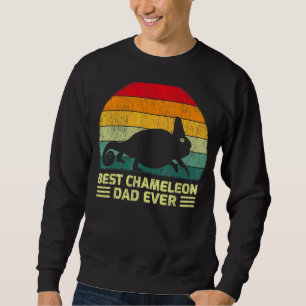 Manar Vintage Best Chameleon Pappa Aldrig Fars dag Lång Ärmad Tröja