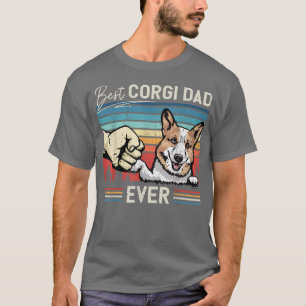 Manar Vintage Best Corgi Pappa Rolig hund Älskare T Shirt