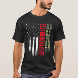 Manar Vintage Best Grandpa Aldrio Camo American Fl T Shirt