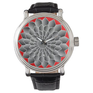 Manar vintage digital watch Black, läderband wa Armbandsur