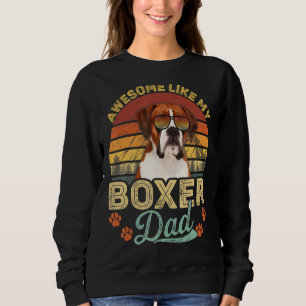 Manar Vintage Fantastisk som min Boxer Pappa Hund T Shirt