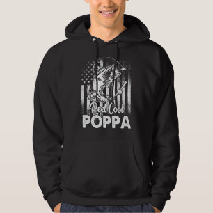 Manar Vintage Flagga America Reel Coola Poppa Far Hoodie