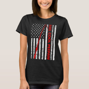 Manar Vintage Flagga American Reel Coola Peepaw Fa T Shirt