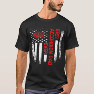 Manar Vintage Förenta staterna Best Accordion Papp T Shirt