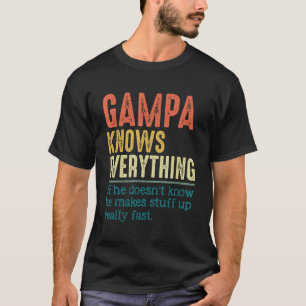Manar Vintage Gampa vet allt för Far T Shirt
