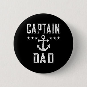 Manar Vintage kapten Pappa Sjö Boating Fars dag Knapp