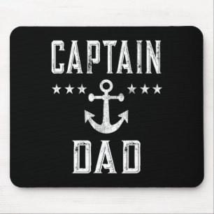 Manar Vintage kapten Pappa Sjö Boating Fars dag Musmatta