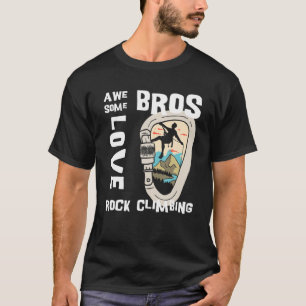 Manar Vintage klättra Carabiner Fantastisk Bros Kä T Shirt