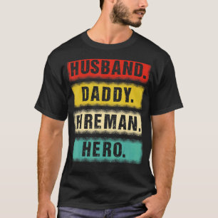 Manar Vintage Make pappa Fireman Hero Firefighte T Shirt