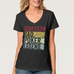 Manar Vintage Make Pappa Poker Legend för matemati T Shirt