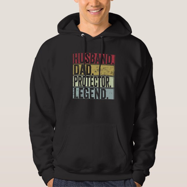 Manar Vintage Make Pappa, skyddslegend Far Hoodie (Framsida)