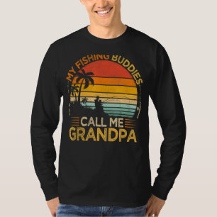 Manar Vintage Min fiskeledare kallar morfar Fishi T Shirt