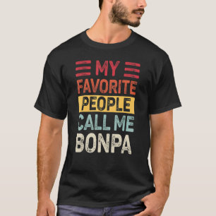 Manar Vintage Mina favoriter kallar mig Bonpa Papp T Shirt