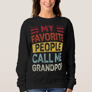Manar Vintage Mina favoriter kallar mig Grandpop T Shirt