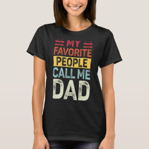 Manar Vintage Mina favoriter kallar mig Pappa Papp T Shirt