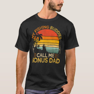 Manar Vintage Mina fiskedagar kallar Bonus Pappa T Shirt