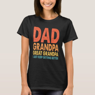 Manar Vintage Pappa morfar Underbar morfar jag bar T Shirt