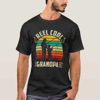Manar Vintage Reel Coola Grandpa Funny Fisherman G T Shirt