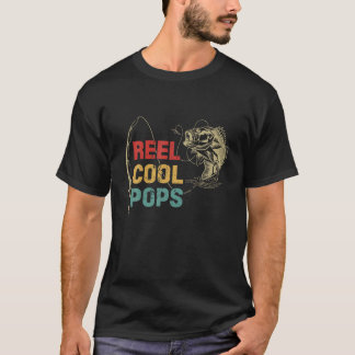 Manar Vintage Reel Coola Pops Fisherman Fars dag T Shirt