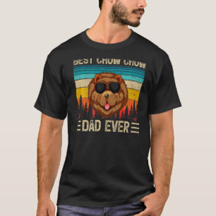 Manar Vintage Retro Best Chow Chow Pappa någonsin T Shirt