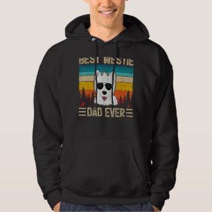 Manar Vintage Retro Best Westie Pappa AldriPappor Hoodie