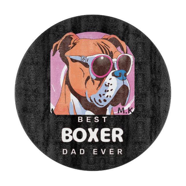 Manar Vintage Retro Boxer Hund älskare Pappa (Framsidan)