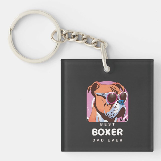 Manar Vintage Retro Boxer Hund älskare Pappa (Framsidan)