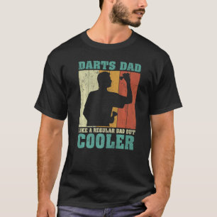 Manar Vintage Retro Darts Pappa som en vanlig Papp T Shirt