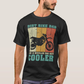Manar Vintage Retro Dirt Bike Pappa som en vanlig T Shirt