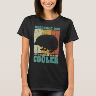 Manar Vintage Retro Hedgehog Pappa som en vanlig P T Shirt