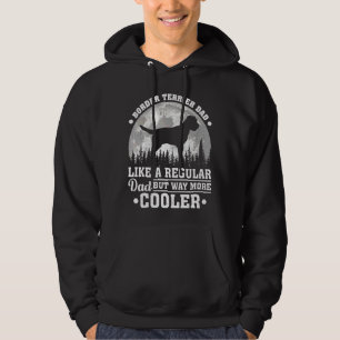 Manar Vintage Retro Hund Terrier Pappa Far" Hoodie