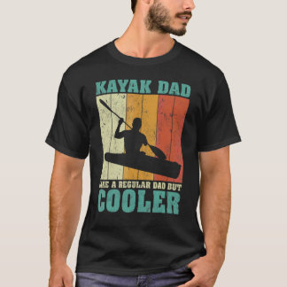 Manar Vintage Retro Kayak Pappa som ett reguljärt T Shirt