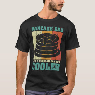 Manar Vintage Retro Pancake Pappa som en vanlig Pa T Shirt