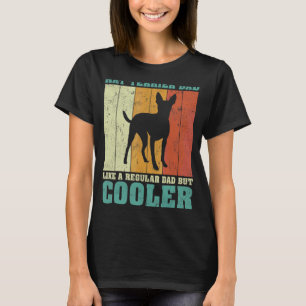 Manar Vintage Retro Råtta Terrier Pappa som en van T Shirt
