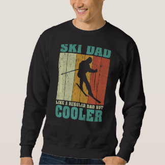 Manar Vintage Retro Ski Pappa som en vanlig Pappa  Lång Ärmad Tröja