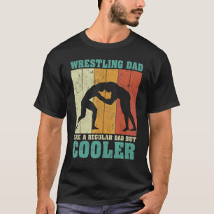 Manar Vintage Retro Wrestling Pappa som en vanlig  T Shirt