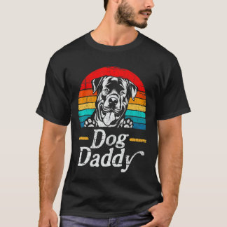 Manar Vintage Rottweiler Hund pappa Hund Pappa Far T Shirt