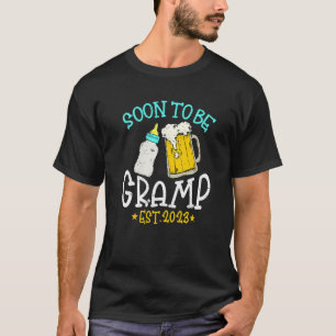 Manar Vintage snart till Gramp 2023 Gravid Pappa T Shirt
