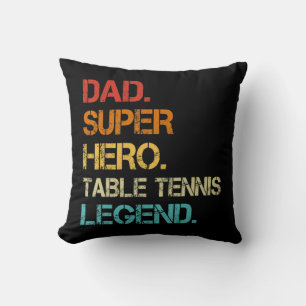 Manar Vintage Stil Pappa Hero Bord tennis Legend F Kudde