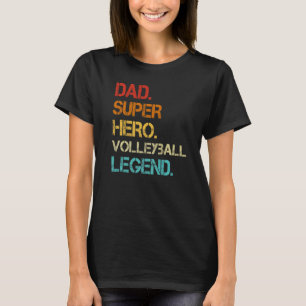 Manar Vintage Stil Pappa Hero Volleyball Legend Fa T Shirt